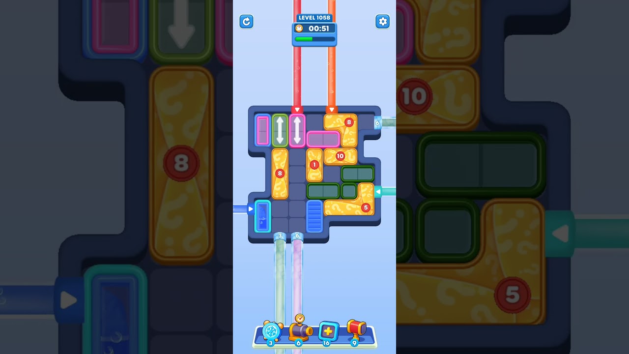 Water Out Puzzle Level 1058: Water Out Puzzle Level 1058