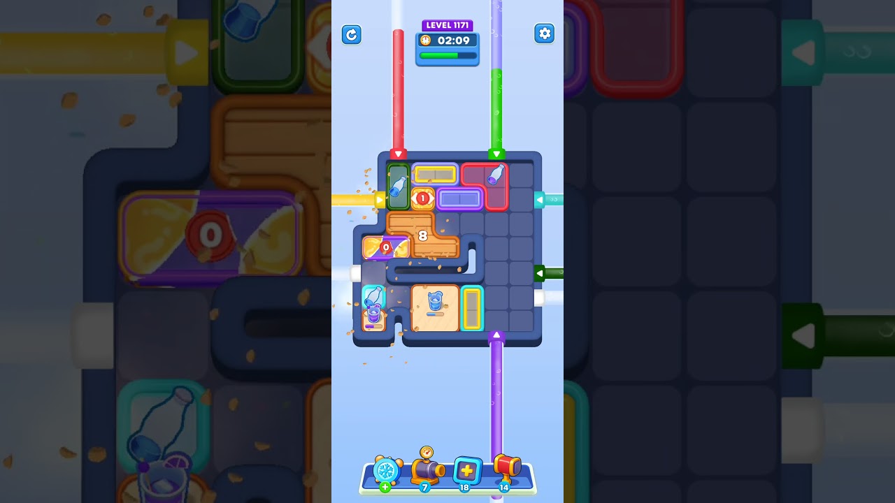 Water Out Puzzle Level 1171: Water Out Puzzle Level 1171