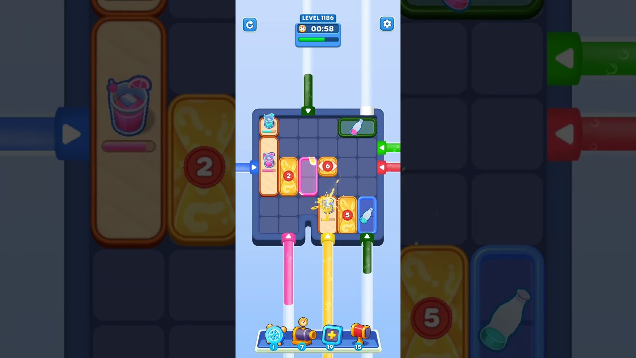 Water Out Puzzle Level 1186: Water Out Puzzle Level 1186