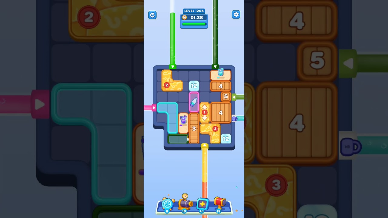 Water Out Puzzle Level 1206: Water Out Puzzle Level 1206