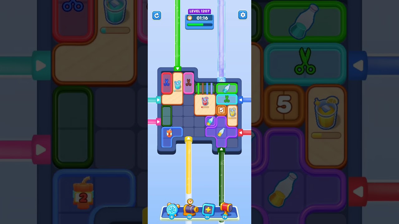 Water Out Puzzle Level 1207: Water Out Puzzle Level 1207