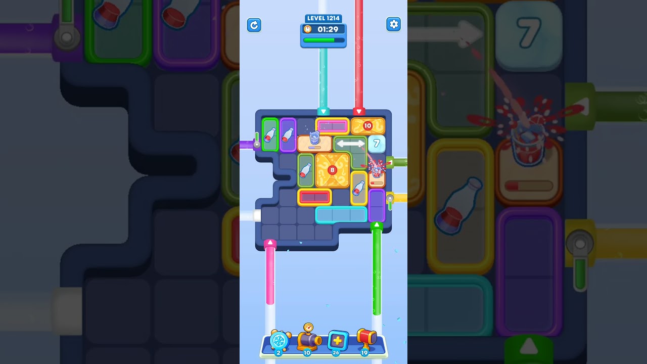 Water Out Puzzle Level 1214: Water Out Puzzle Level 1214