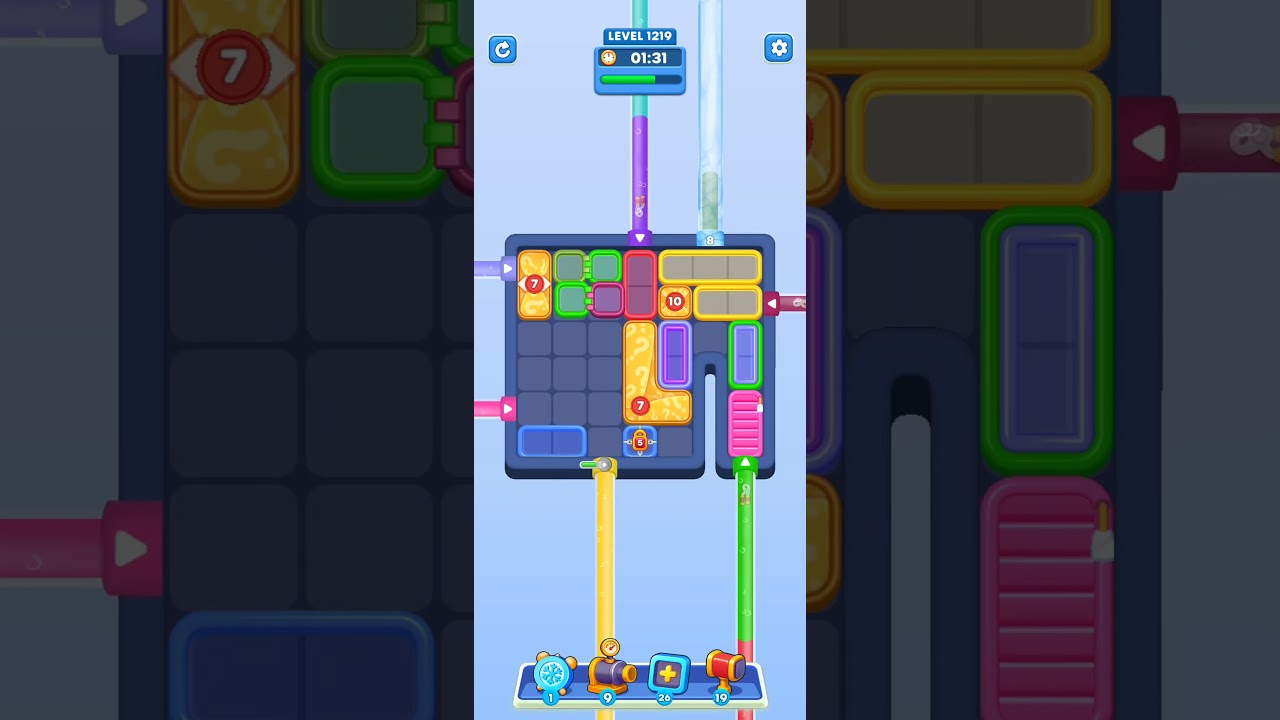 Water Out Puzzle Level 1219: Water Out Puzzle Level 1219