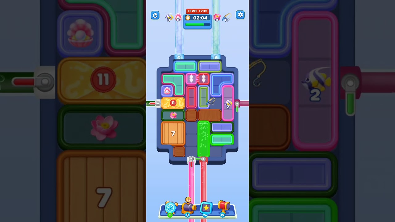 Water Out Puzzle Level 1232: Water Out Puzzle Level 1232