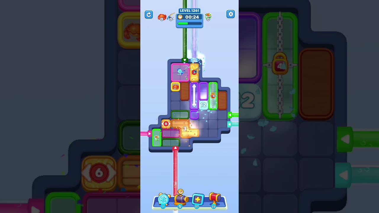 Water Out Puzzle Level 1261: Water Out Puzzle Level 1261