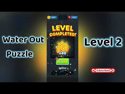 Water Out Puzzle Level 2: Water Out Puzzle Level 2