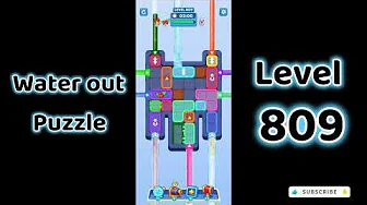 Water Out Puzzle Level 809: Water Out Puzzle Level 809