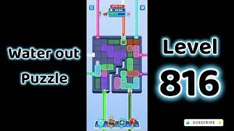 Water Out Puzzle Level 816: Water Out Puzzle Level 816