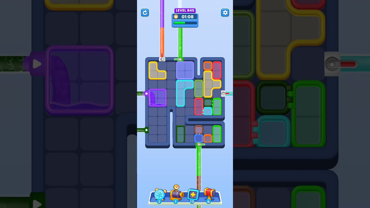 Water Out Puzzle Level 845: Water Out Puzzle Level 845