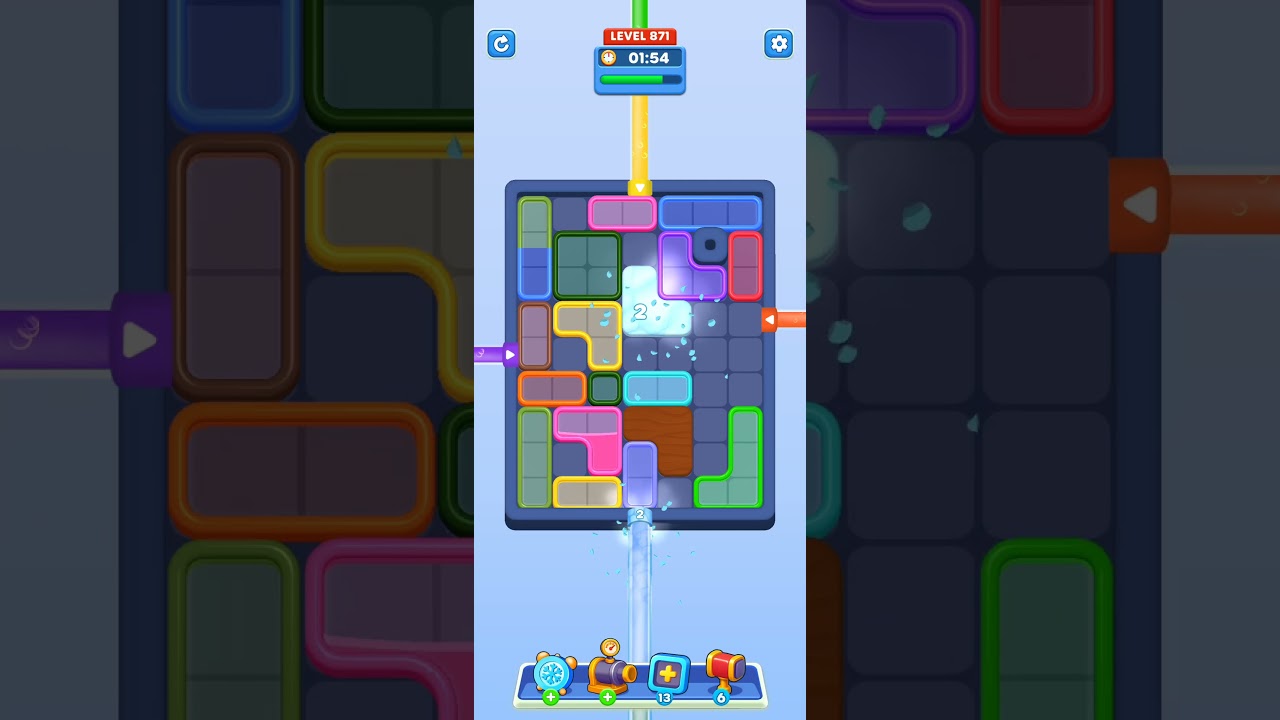 Water Out Puzzle Level 871: Water Out Puzzle Level 871