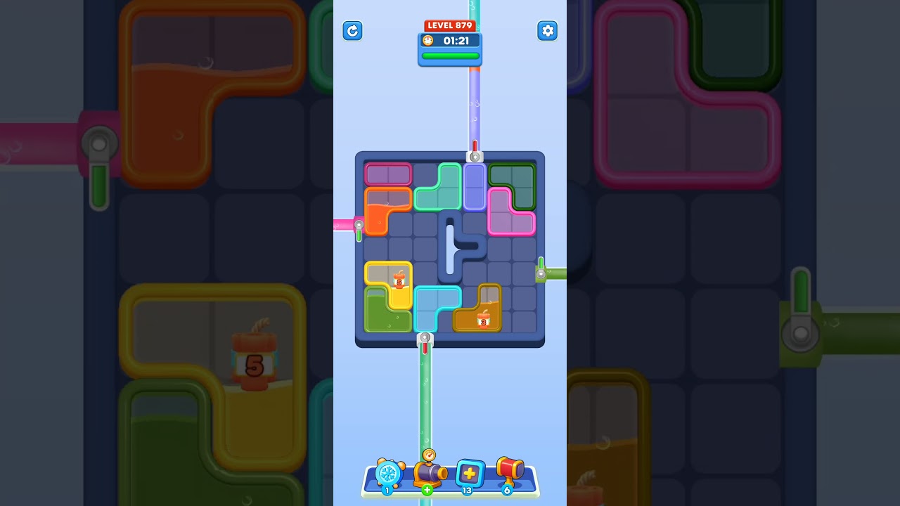 Water Out Puzzle Level 879: Water Out Puzzle Level 879