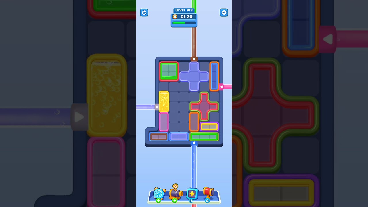 Water Out Puzzle Level 913: Water Out Puzzle Level 913